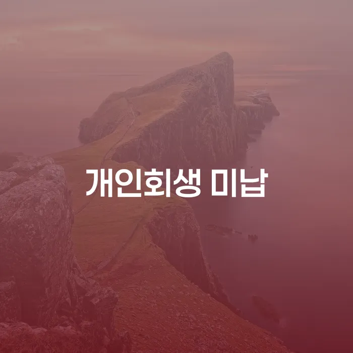 개인회생방법 빚 합법적인 빠른방법 걱정이라면