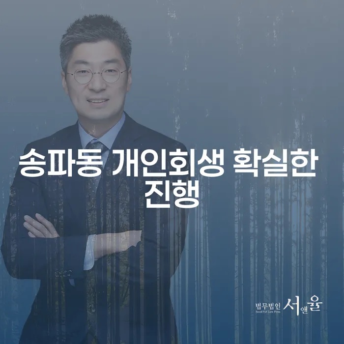 송파동 개인회생 확실한 진행