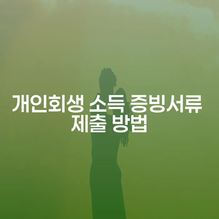 개인회생 소득 증빙서류 제출 방법을 알아보세요: 어떻게 시작해야 할까요?